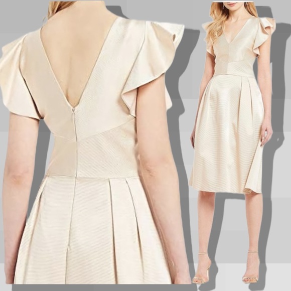 Daniel Cremieux Dresses & Skirts - Cremieux gold dress midi